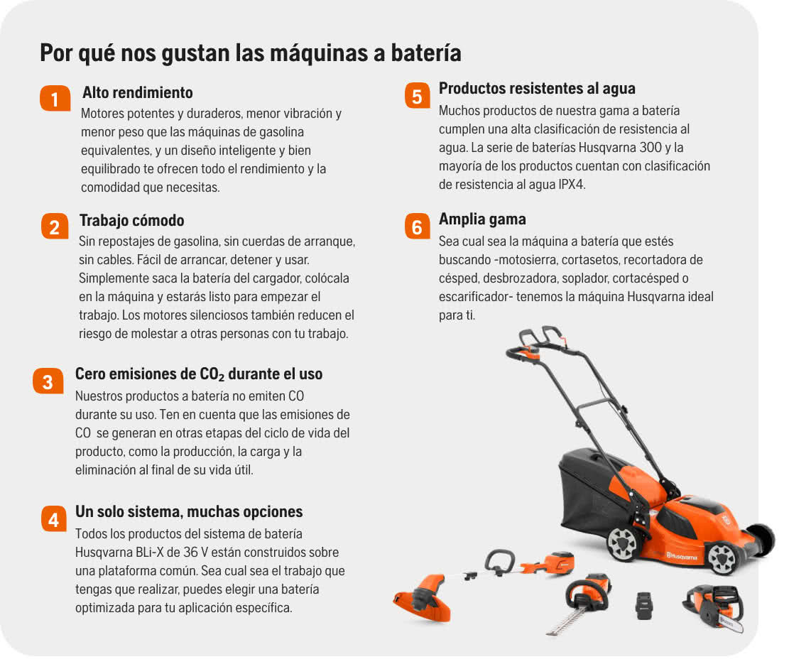 Gusto por máquinas con batería